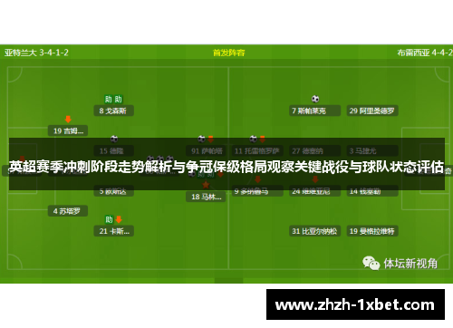 英超赛季冲刺阶段走势解析与争冠保级格局观察关键战役与球队状态评估 英超赛季冲刺阶段走势解析与争冠保级格局观察关键战役与球队状态评估